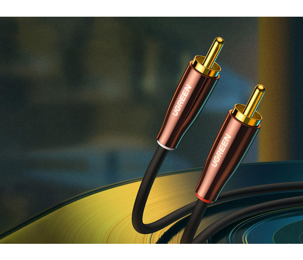 UGREEN AV170 Kabel 2x RCA Cinch jack 3.5mm 2m czarny - 1489021 - zdjęcie 3